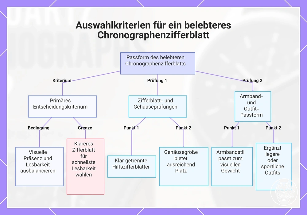 Auswahlkriterien für ein belebteres Chronographenzifferblatt