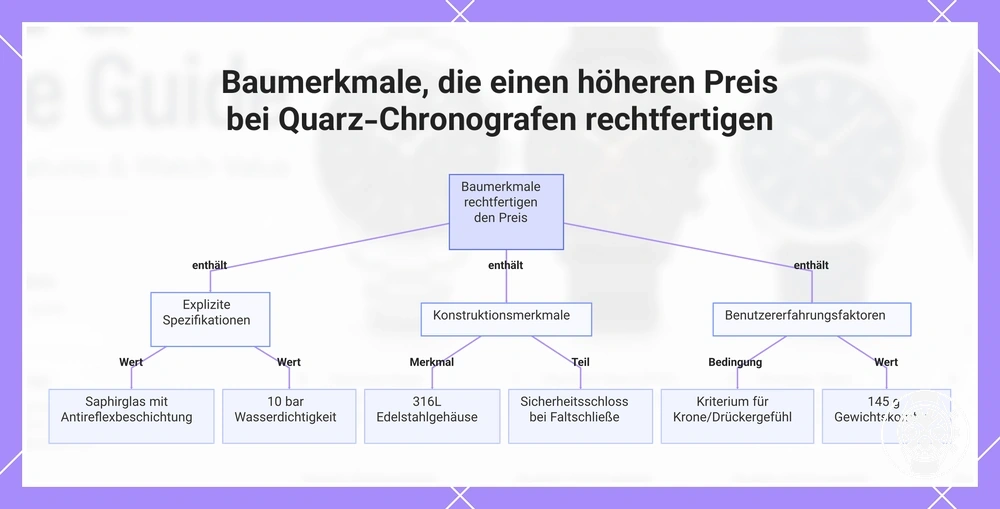 Baumerkmale, die einen höheren Preis bei Quarz-Chronografen rechtfertigen
