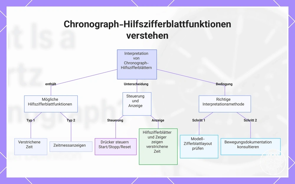 Chronograph-Hilfszifferblattfunktionen verstehen