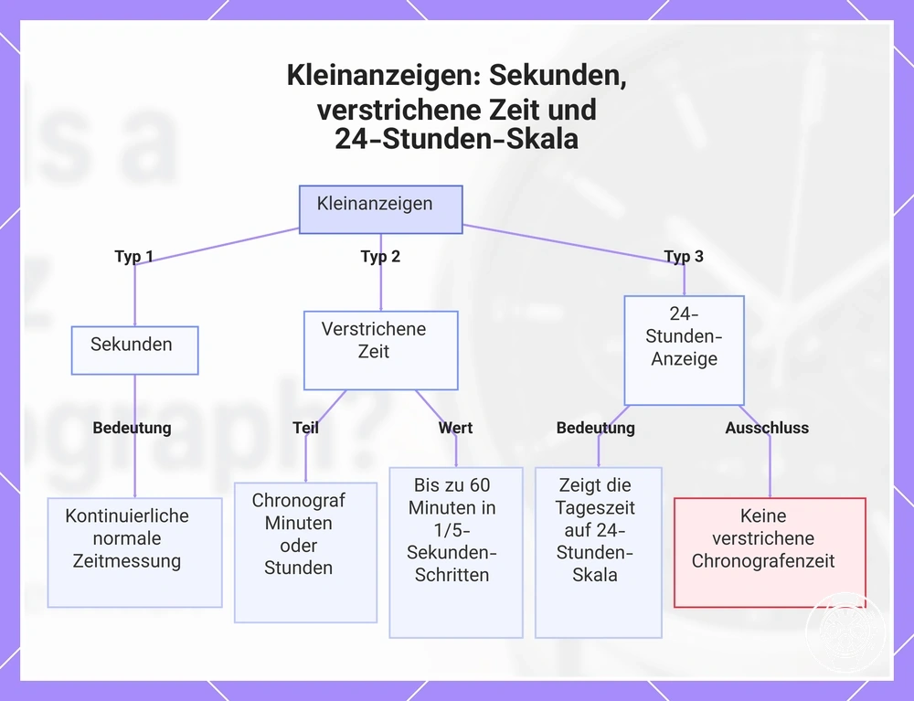 Kleinanzeigen: Sekunden, verstrichene Zeit und 24-Stunden-Skala