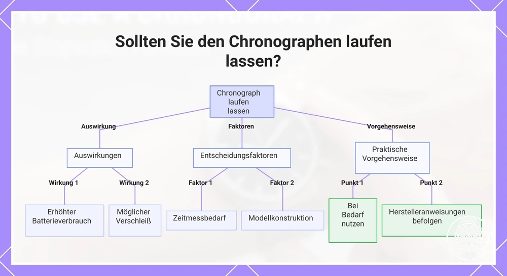 Sollten Sie den Chronographen laufen lassen?