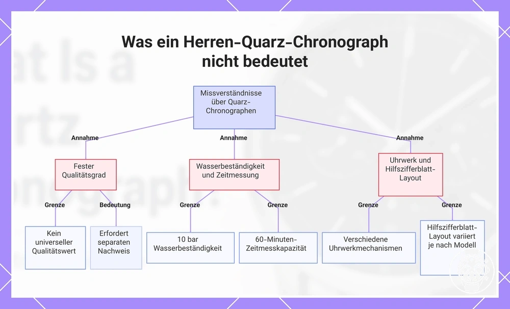 Was ein Herren-Quarz-Chronograph nicht bedeutet