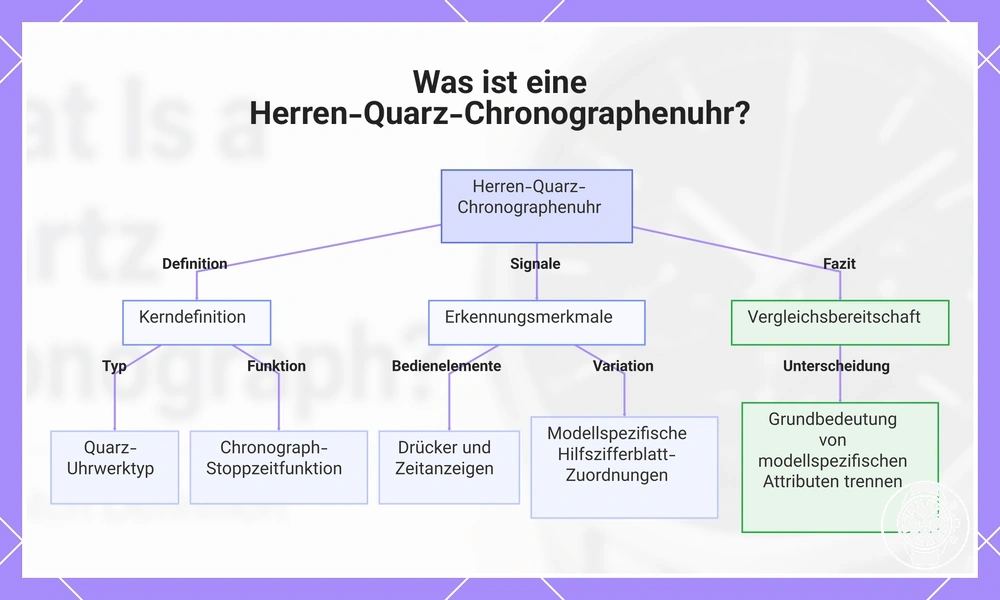 Was ist eine Herren-Quarz-Chronographenuhr?