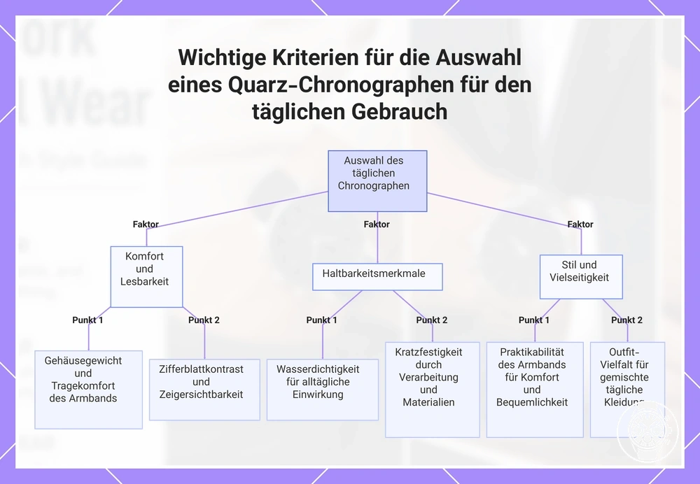 Wichtige Kriterien für die Auswahl eines Quarz-Chronographen für den täglichen Gebrauch