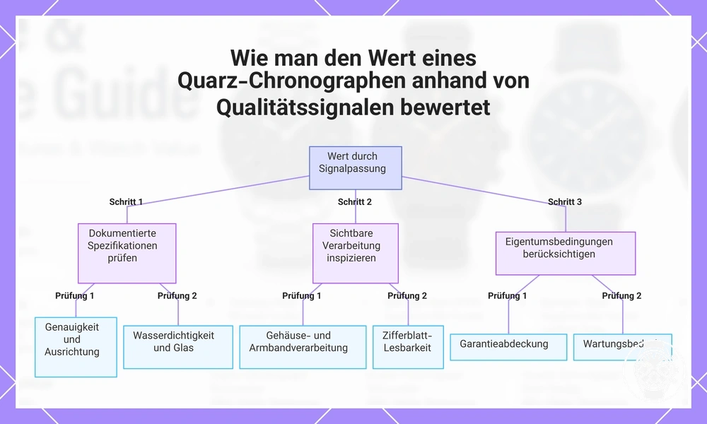 Wie man den Wert eines Quarz-Chronographen anhand von Qualitätssignalen bewertet
