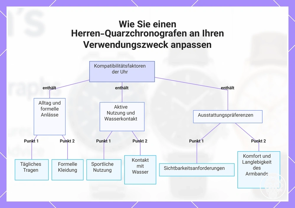 Wie Sie einen Herren-Quarzchronografen an Ihren Verwendungszweck anpassen