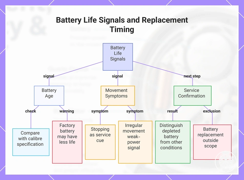 Battery Life Signals and Replacement Timing