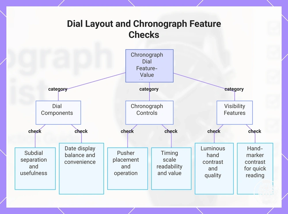 Dial Layout and Chronograph Feature Checks