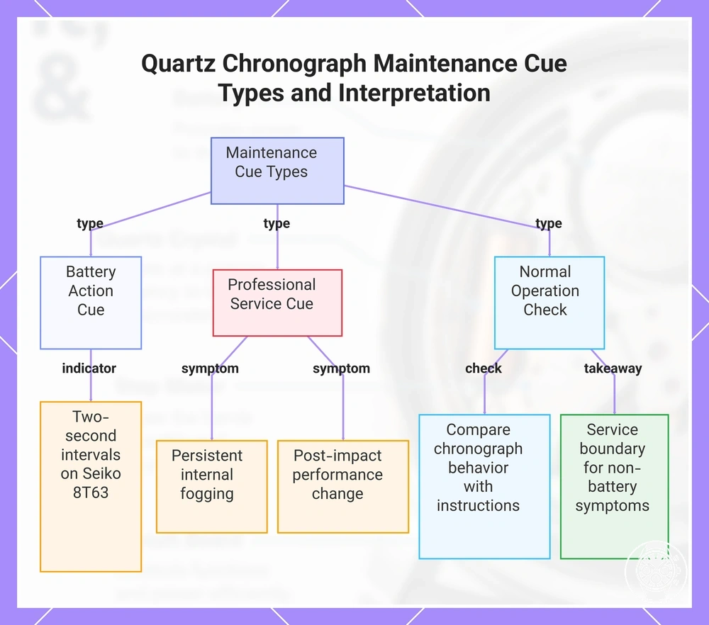 Quartz Chronograph Maintenance Cue Types and Interpretation