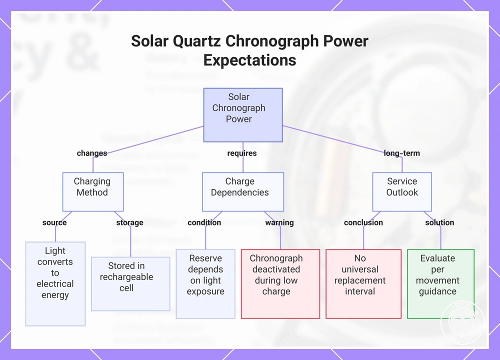 Solar Quartz Chronograph Power Expectations