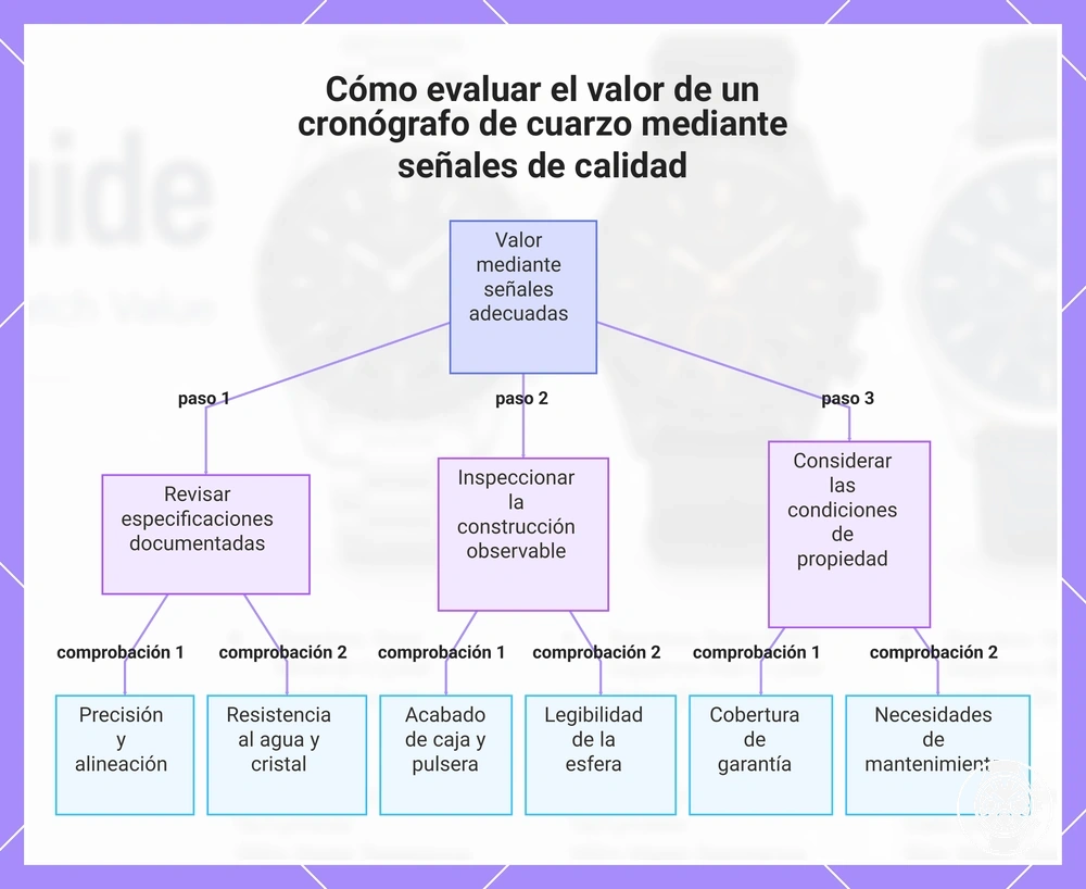 Cómo evaluar el valor de un cronógrafo de cuarzo mediante señales de calidad