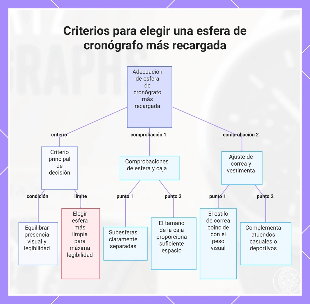 Criterios para elegir una esfera de cronógrafo más recargada