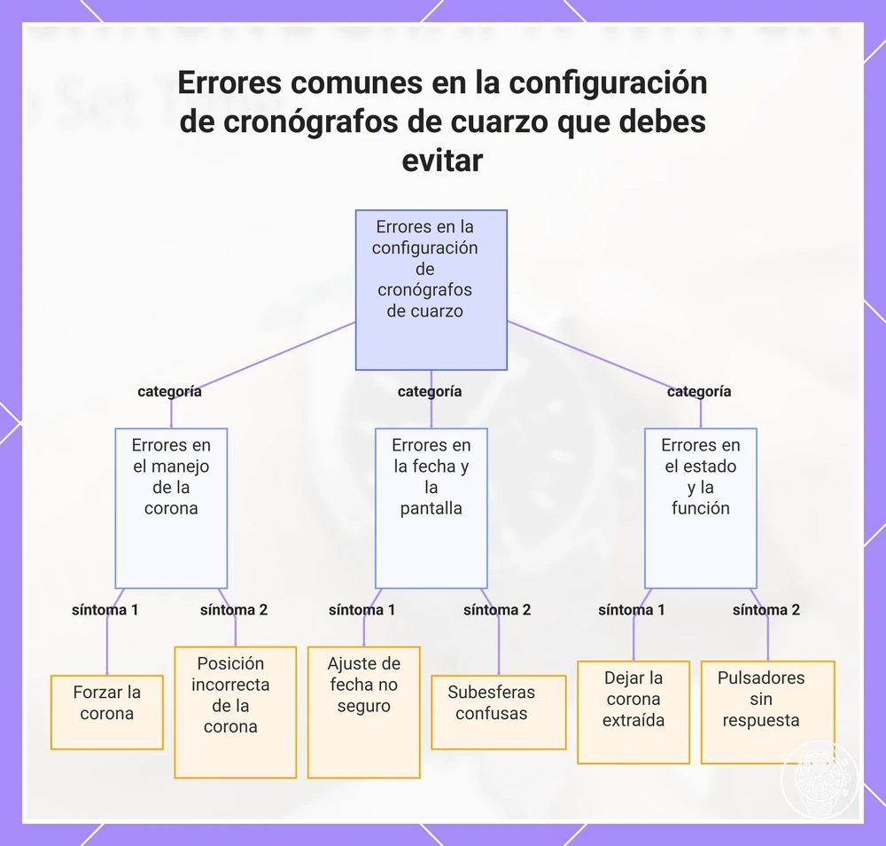 Errores comunes en la configuración de cronógrafos de cuarzo que debes evitar
