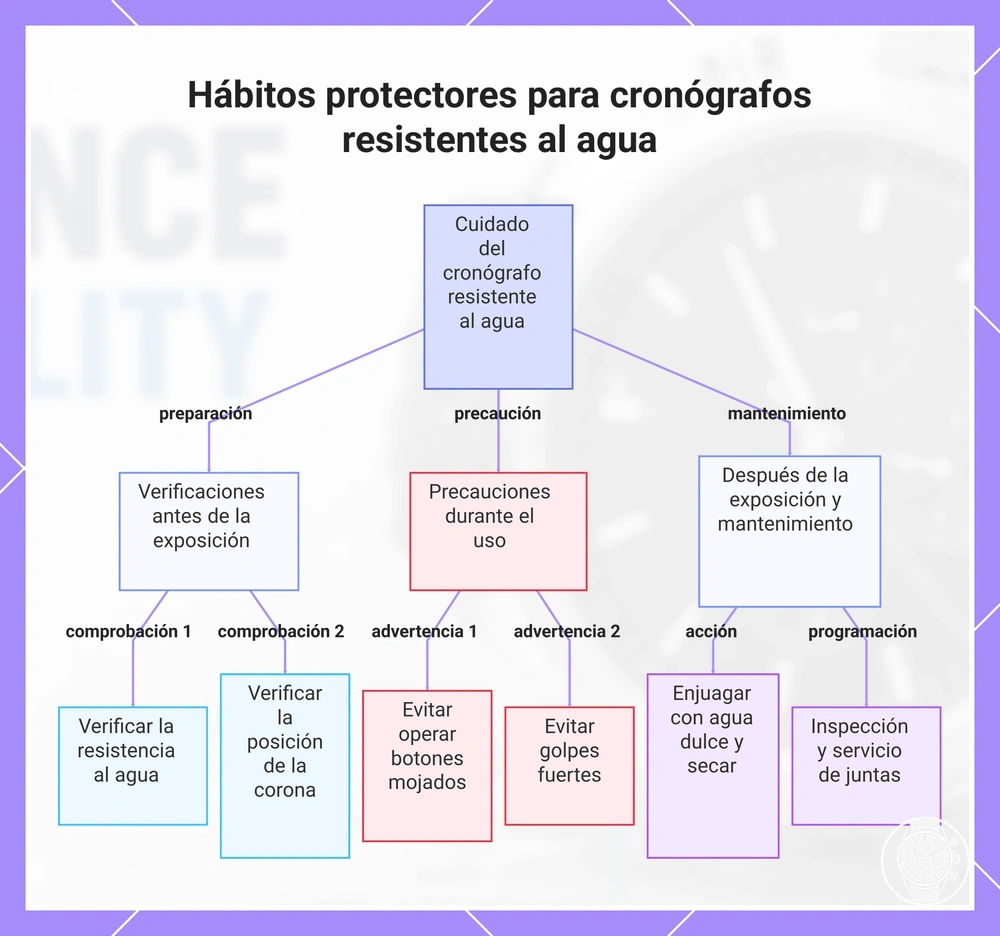 Hábitos protectores para cronógrafos resistentes al agua