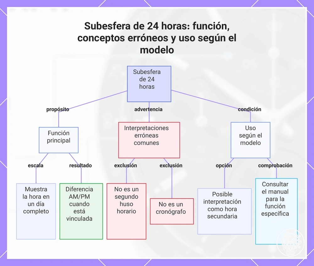 Subesfera de 24 horas: función, conceptos erróneos y uso según el modelo