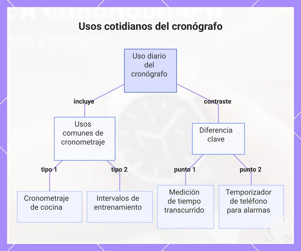 Usos cotidianos del cronógrafo