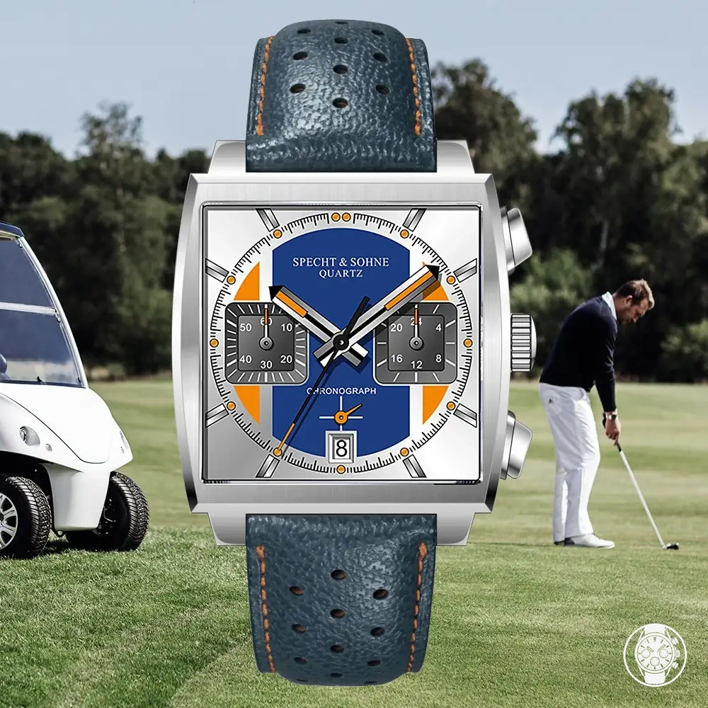 Montre chronographe sport à quartz pour homme avec design étanche