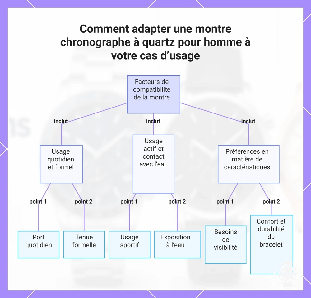 Comment adapter une montre chronographe à quartz pour homme à votre cas d’usage
