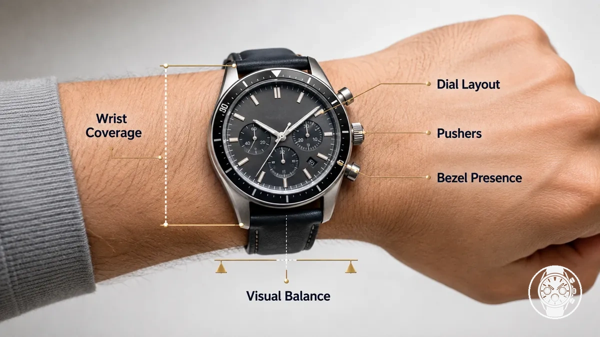 Comment taille chronographe modifie ajustement poignet