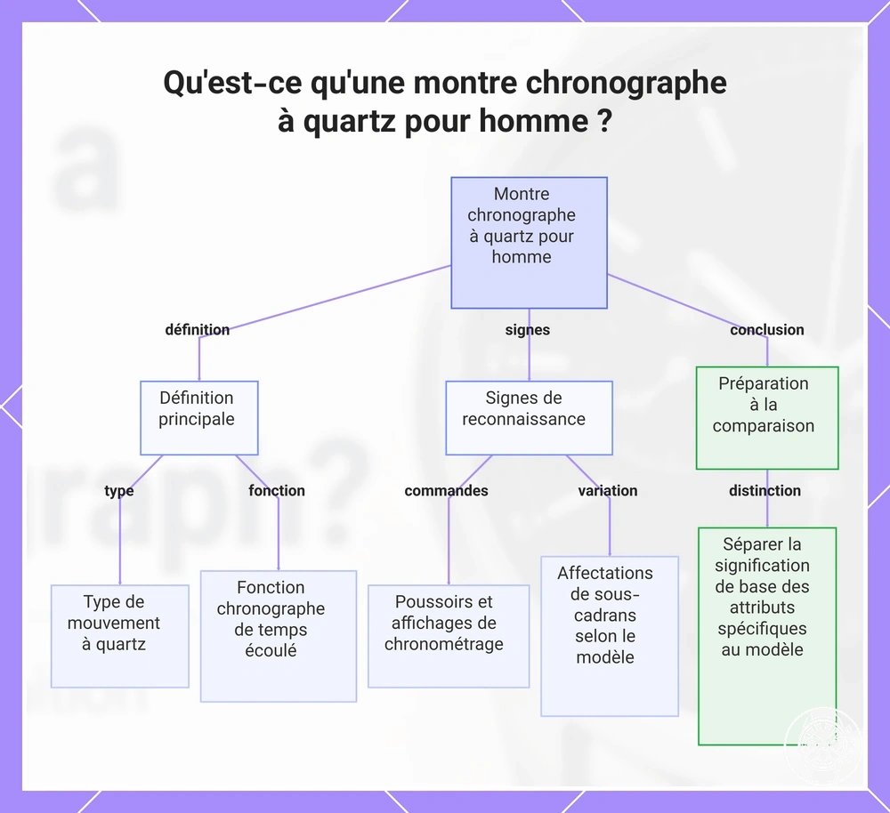 Qu'est-ce qu'une montre chronographe à quartz pour homme ?