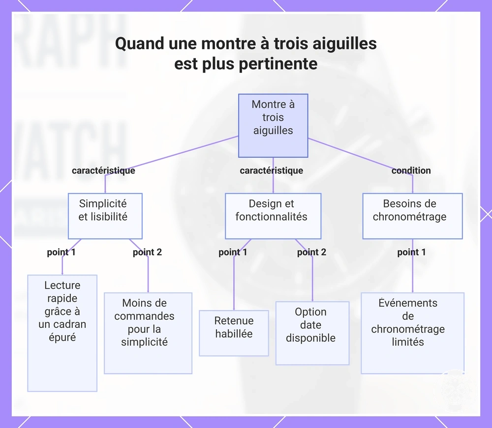 Quand une montre à trois aiguilles est plus pertinente