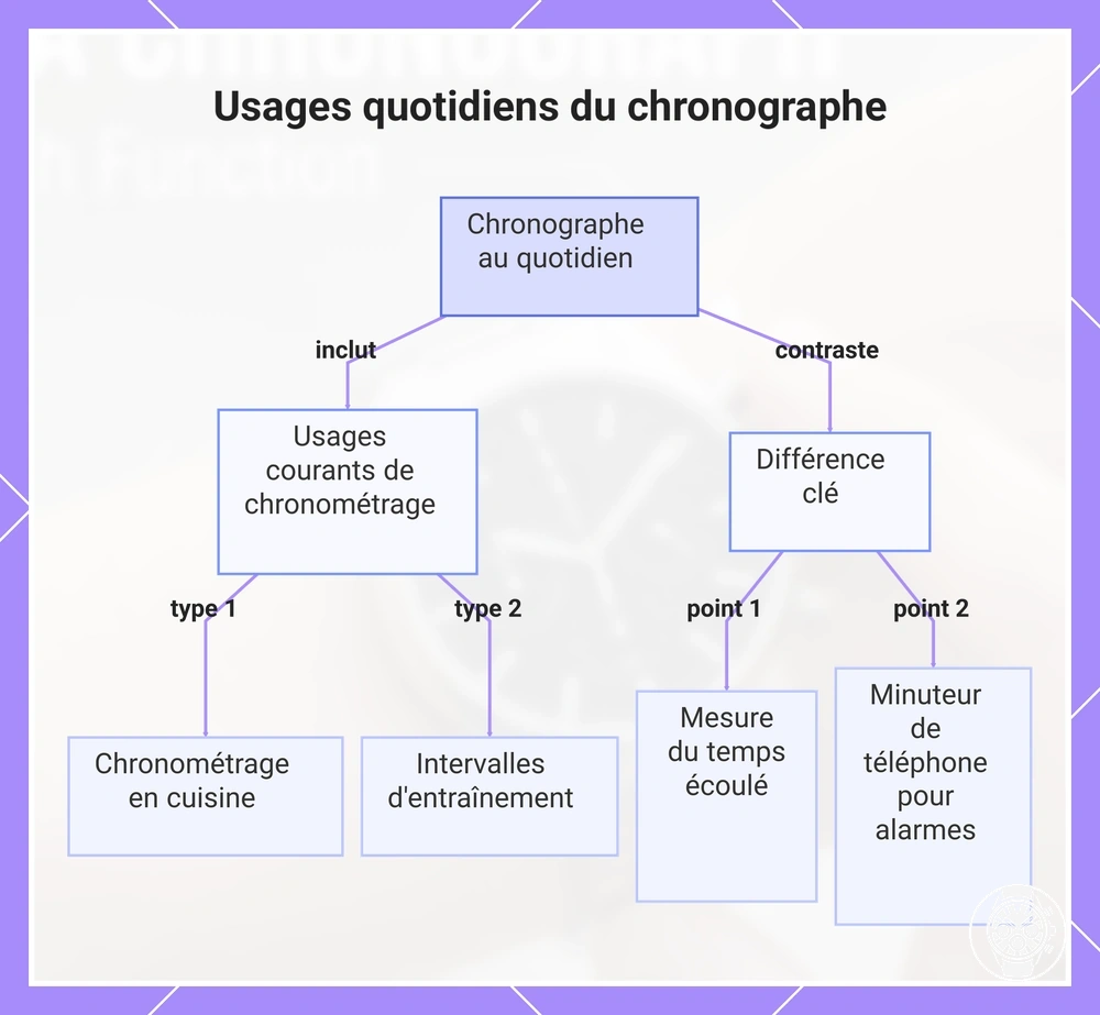 Usages quotidiens du chronographe