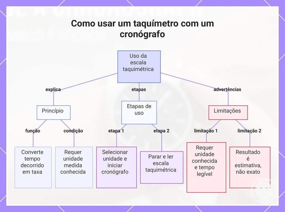 Como usar um taquímetro com um cronógrafo
