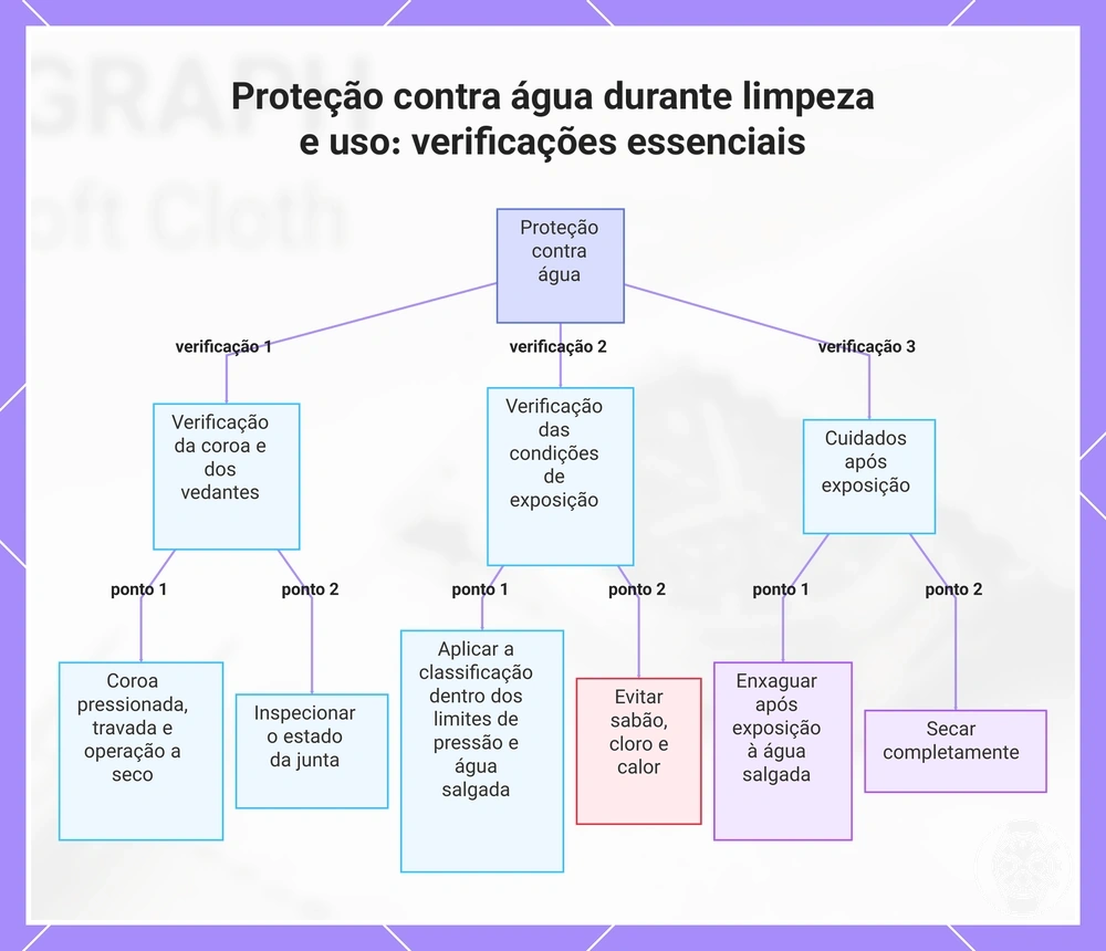 Proteção contra água durante limpeza e uso: verificações essenciais