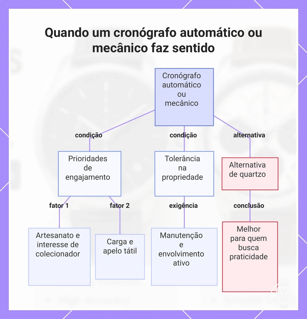 Quando um cronógrafo automático ou mecânico faz sentido