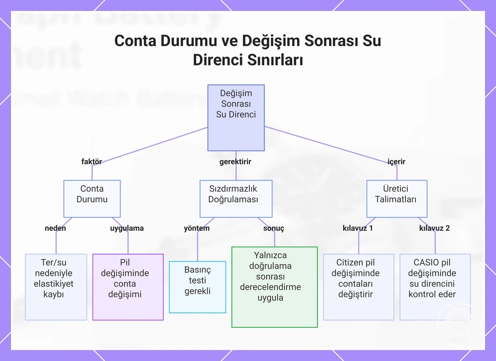 Conta Durumu ve Değişim Sonrası Su Direnci Sınırları