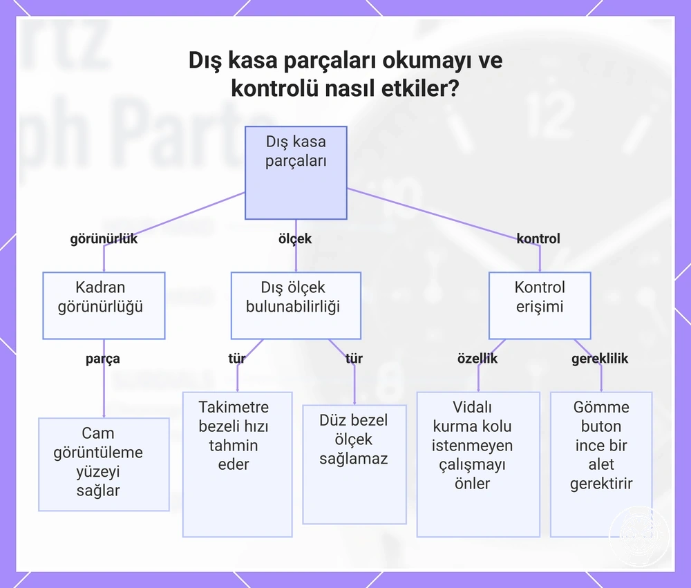 Dış kasa parçaları okumayı ve kontrolü nasıl etkiler?