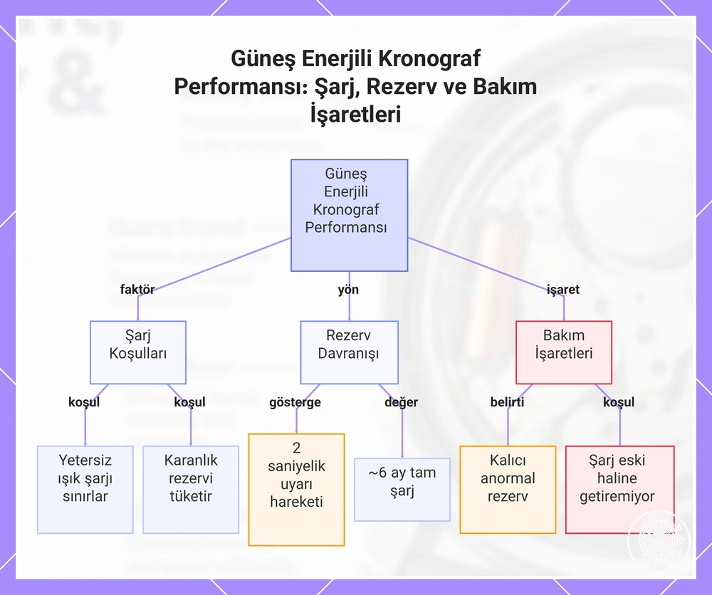 Güneş Enerjili Kronograf Performansı: Şarj, Rezerv ve Bakım İşaretleri