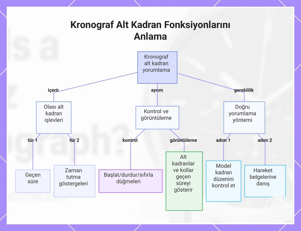 Kronograf Alt Kadran Fonksiyonlarını Anlama