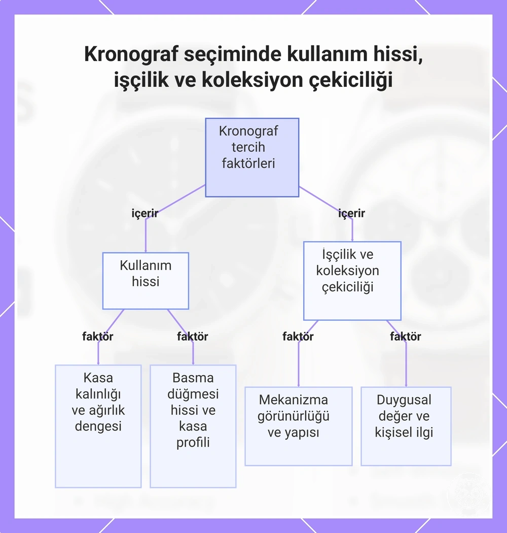 Kronograf seçiminde kullanım hissi, işçilik ve koleksiyon çekiciliği