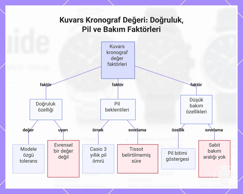 Kuvars Kronograf Değeri: Doğruluk, Pil ve Bakım Faktörleri