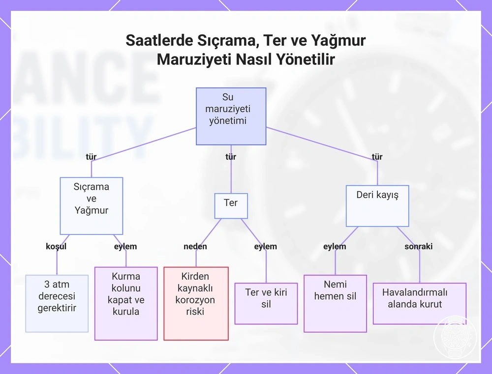 Saatlerde Sıçrama, Ter ve Yağmur Maruziyeti Nasıl Yönetilir
