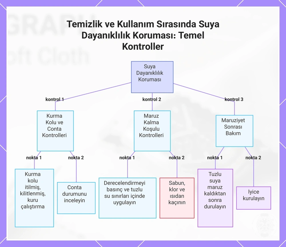 Temizlik ve Kullanım Sırasında Suya Dayanıklılık Koruması: Temel Kontroller