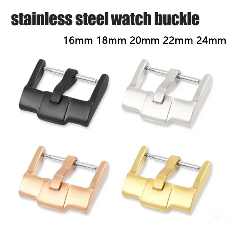 Fermoir de montre en acier inoxydable avec boucle à goupille pour réparer un bracelet métallique